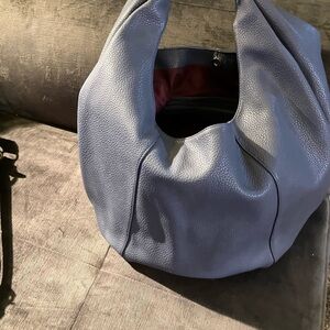 Soft Pebbled Hobo Bag in Periwinkle Blue - Never worn